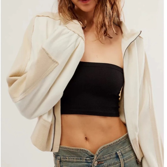 FREE PEOPLE We the Free Asher Zip Front Track Jacket - Picture 1 of 4
